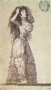 The Duchess of Alba arranging her Hair, Francisco Goya